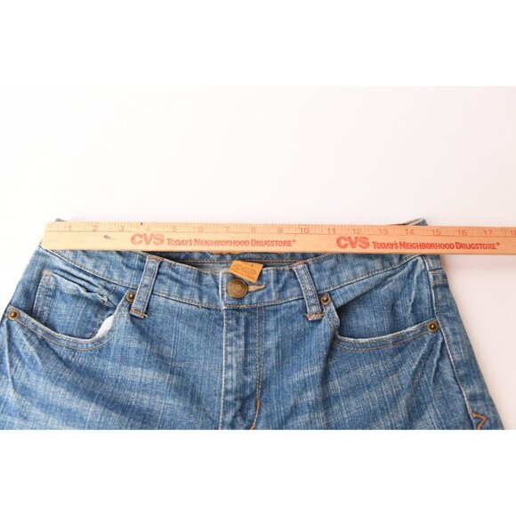 Seven7 Jeans Womens Size 4 Blue Denim Pockets Straight Leg 90s Style - Picture 10 of 14